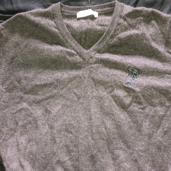 Long sleeve v-neck grey Versace - Picture 4 of 4